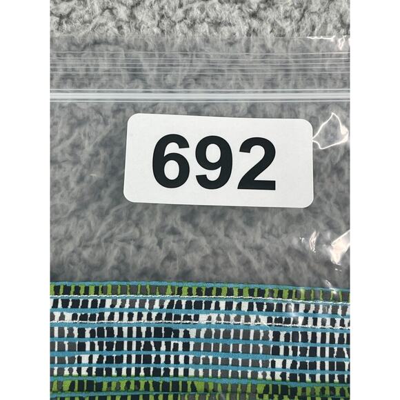 LL Bean Swim Shorts Boys 16 Trunks Green Geometric Drawstring Lined Pocket - Picture 13 of 13